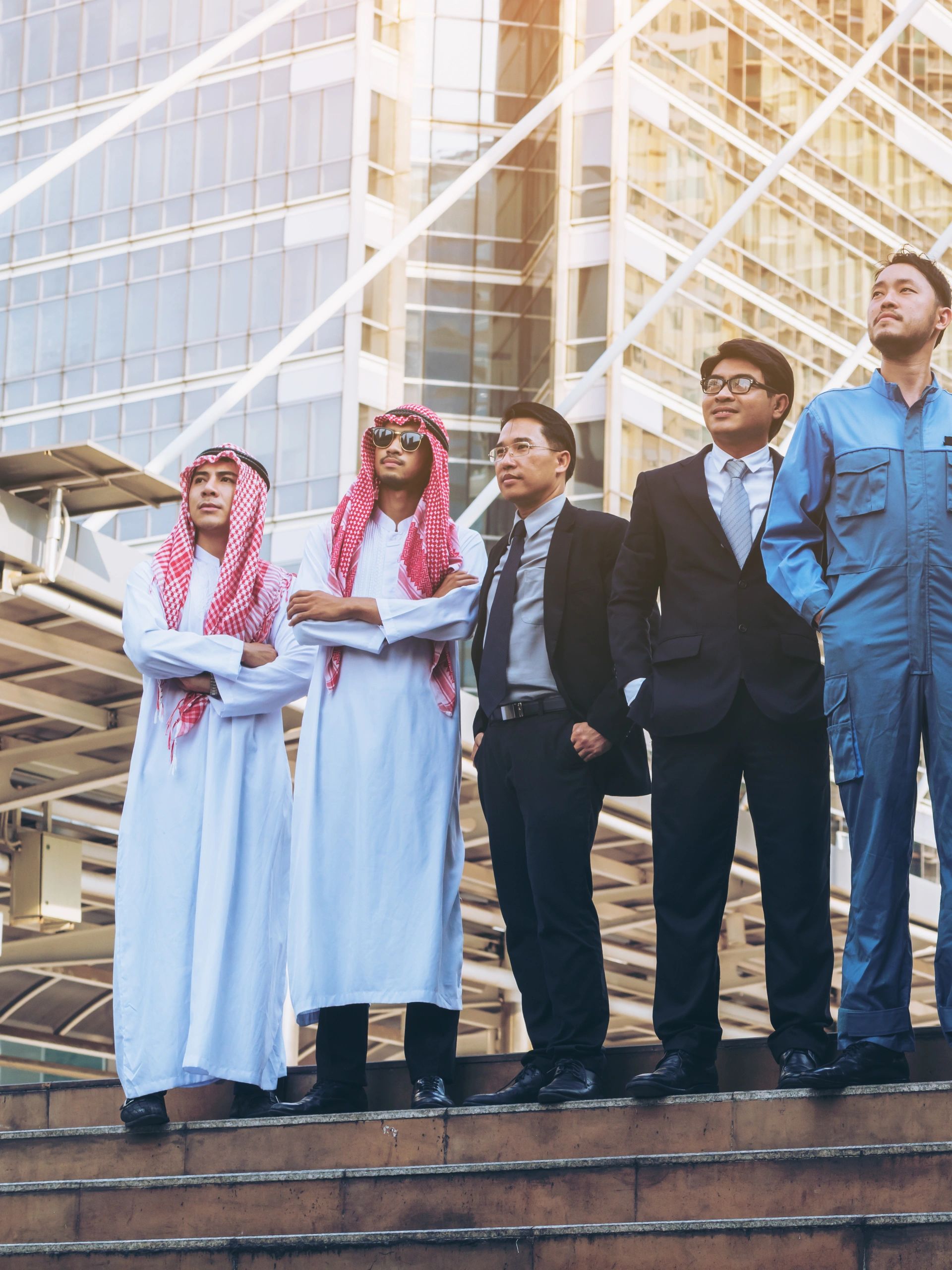 Saudi business team energy sector