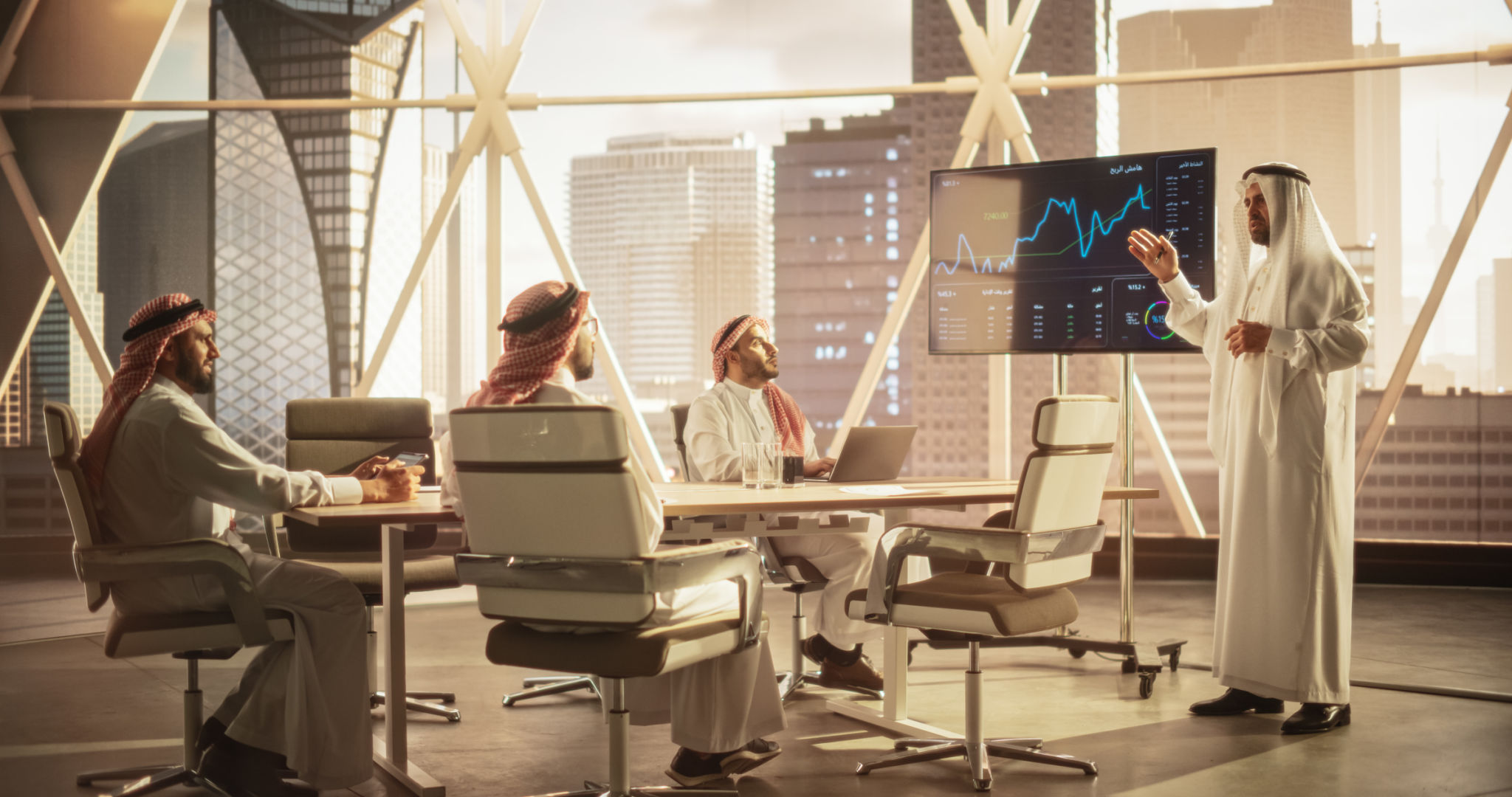 Saudi energy sector modern office